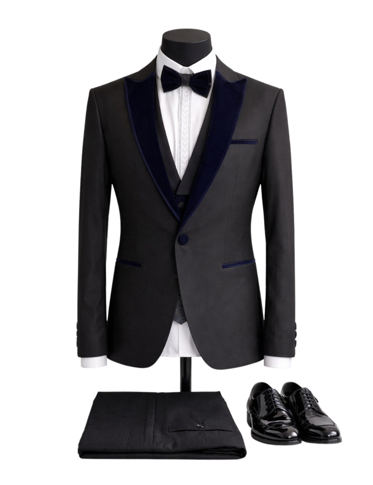 Edgers Men’s Three-Piece Suit + Bow tie.(FFF)
