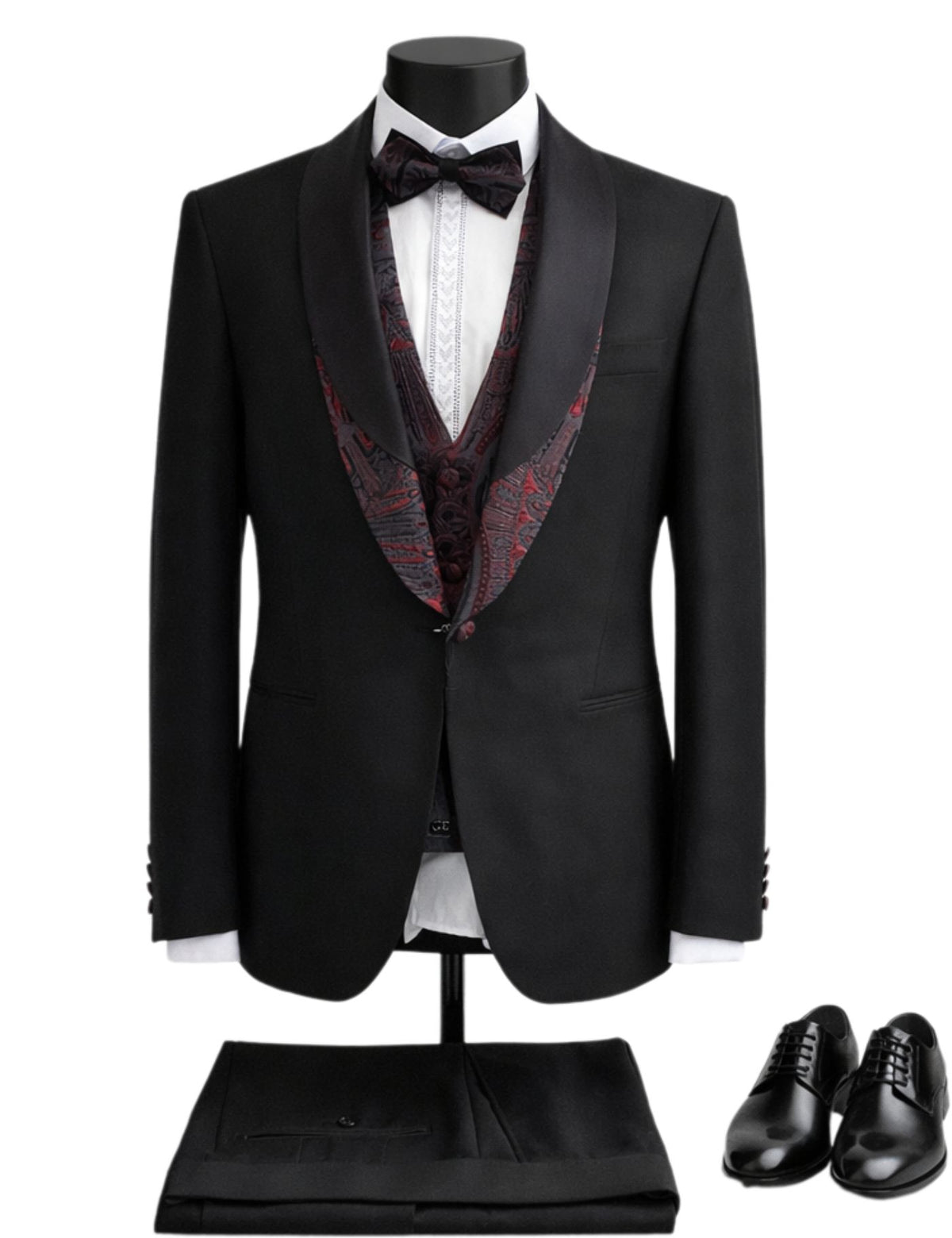 Edgers Men’s Three-Piece Suit + Bow tie.(FFF)