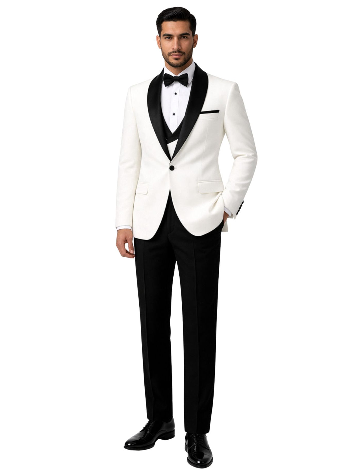 Edgers Men’s Three-Piece Suit + Bow tie