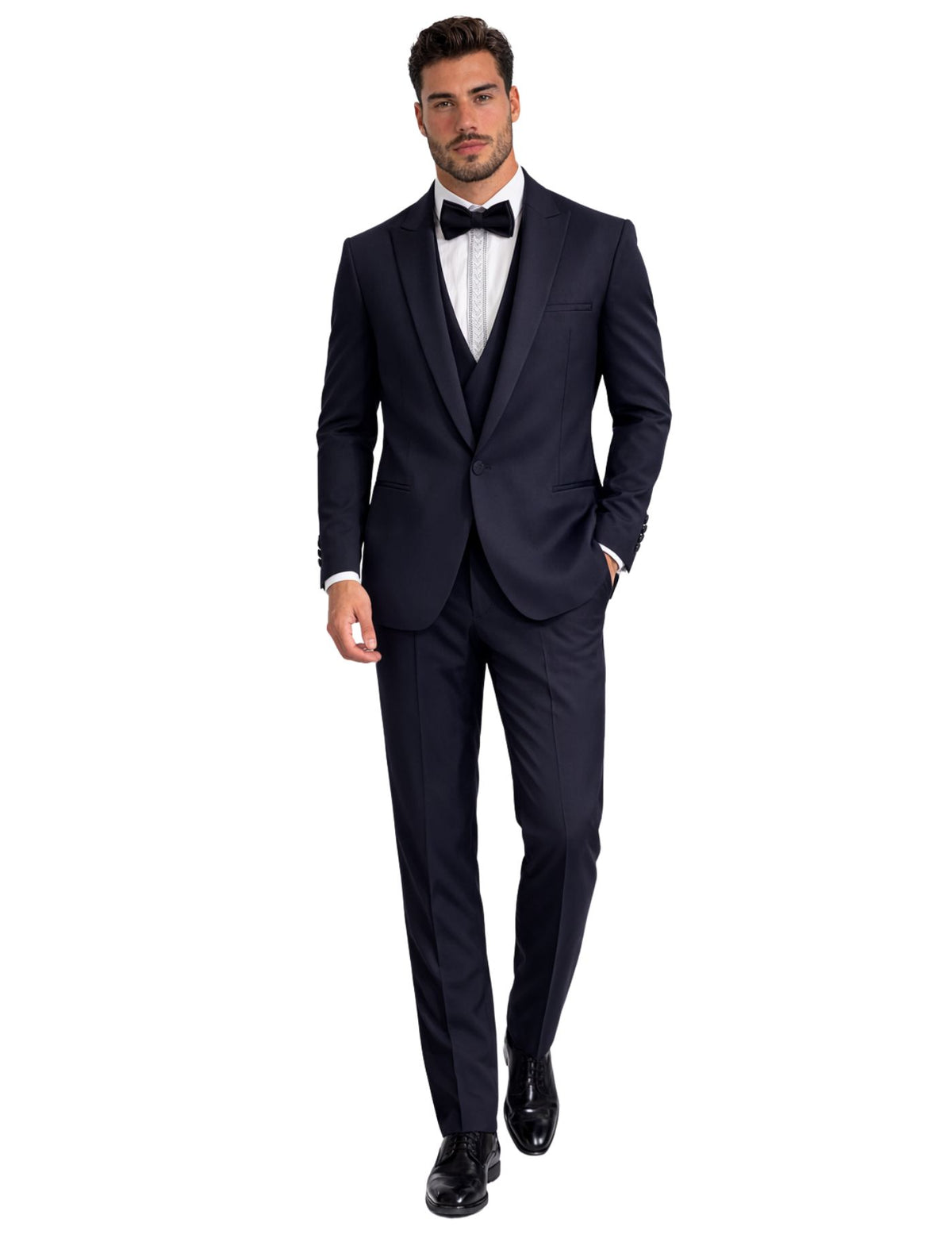 Edgers Men’s Three-Piece Suit +Bow tie.(FFF)