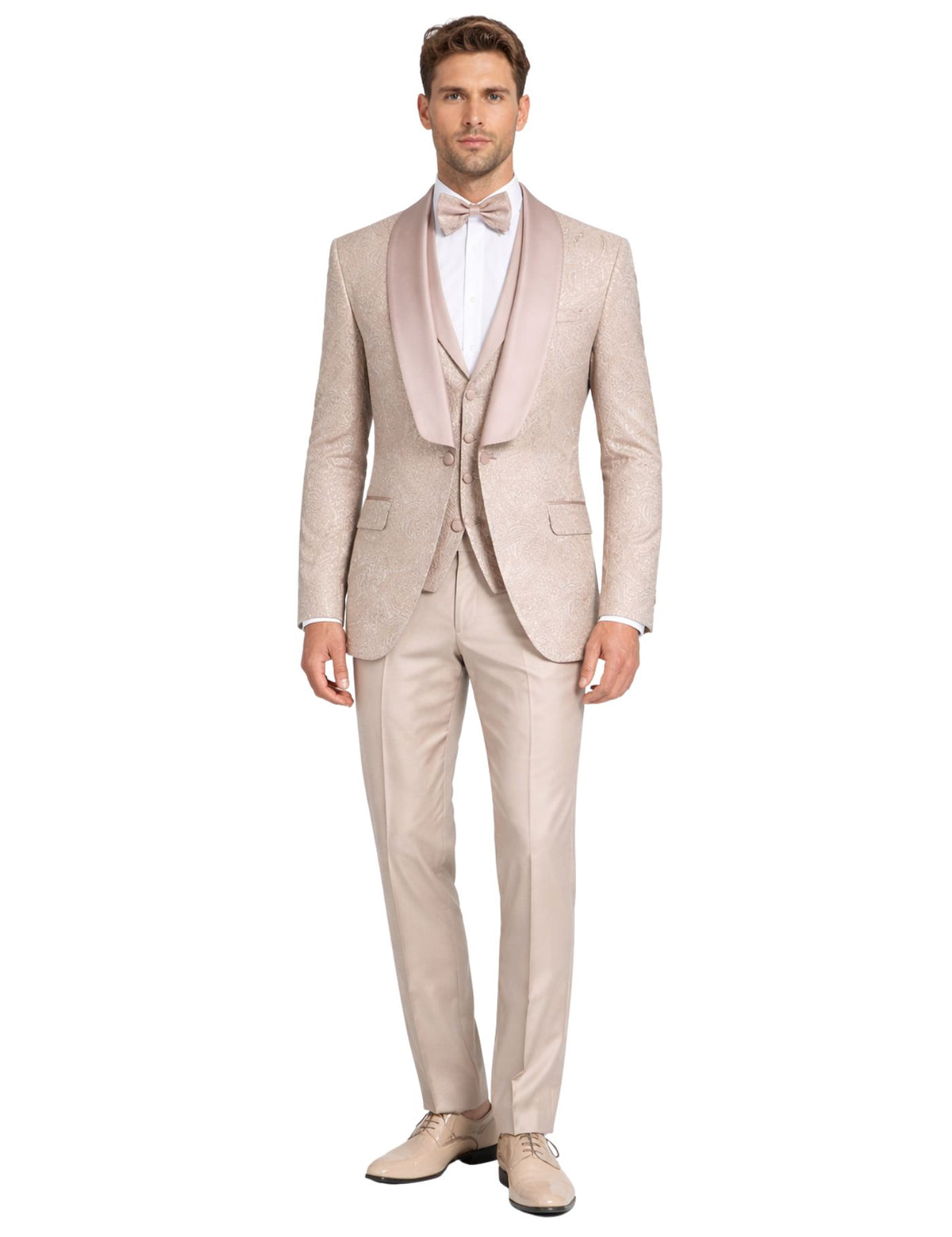 Edgers Men’s Three-Piece Suit + Bow tie