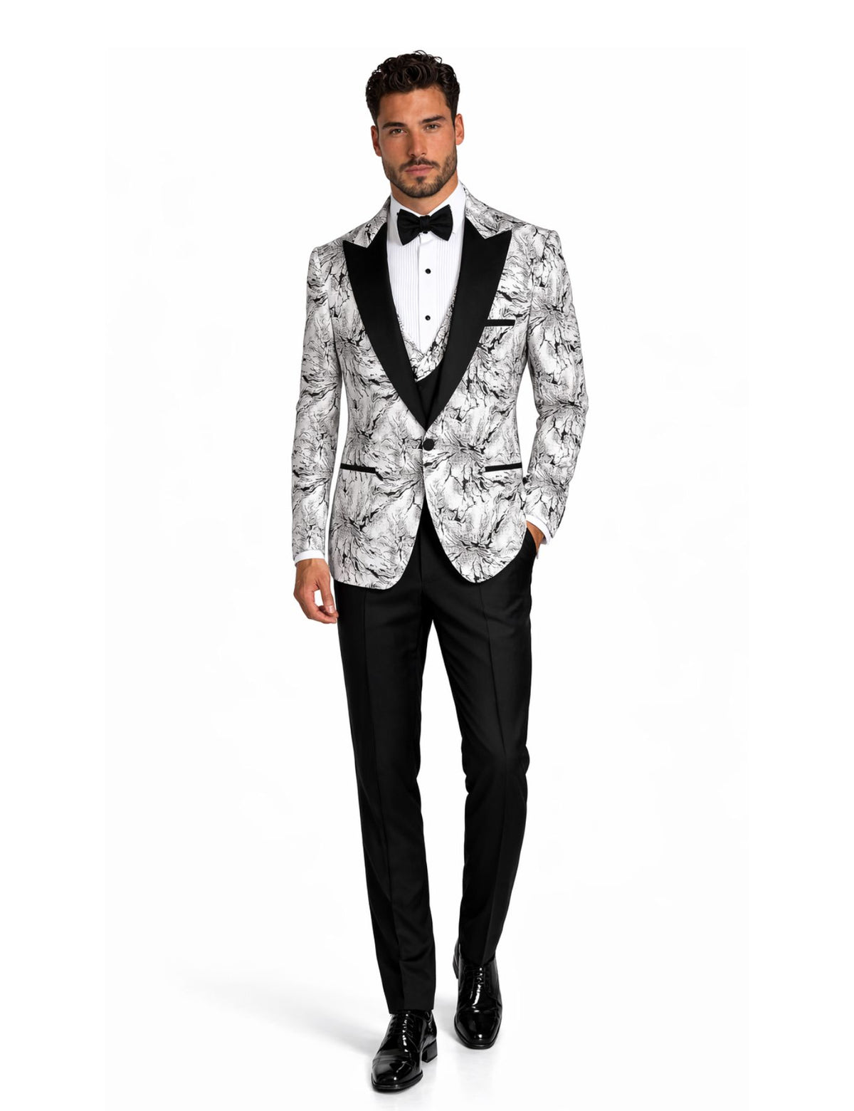 Edgers Men’s Three-Piece Suit + Bow tie.(FFF)