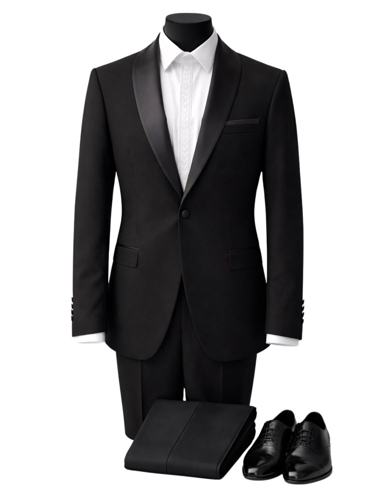 Edgers Men’s Three-Piece Suit + Bow tie