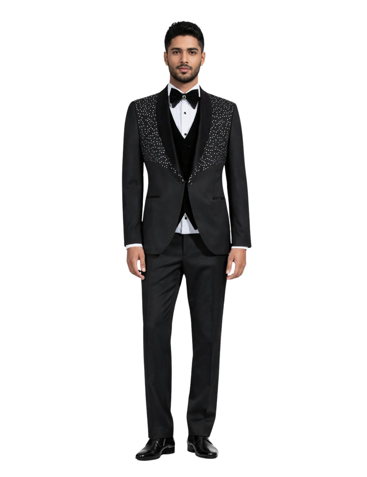 Edgers Men’s Three-Piece Suit + Bow tie.(FFF)