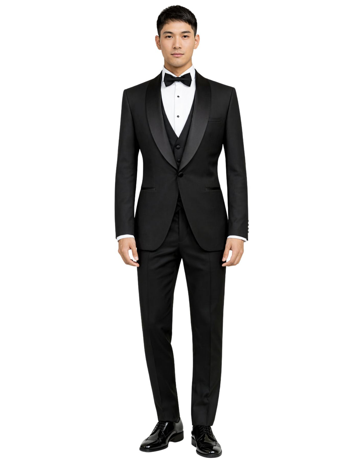 Edgers Men’s Three-Piece Suit + Bow tie