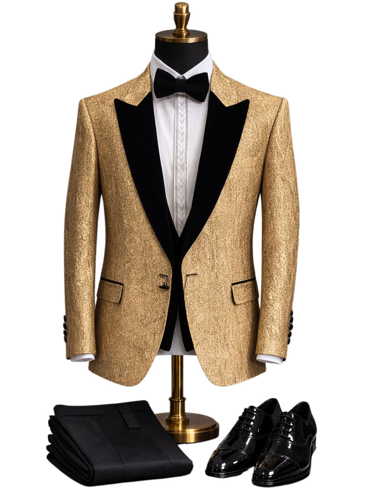Edgers Men’s Three-Piece Suit + Bow tie.(FFF)