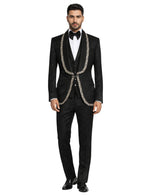 Edgers Men’s Three-Piece Suit + Bow tie + Jew button.(FFF)