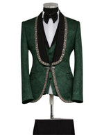 Edgers Men’s Three-Piece Suit + Bow tie + Jew button.(FFF)