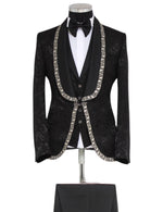 Edgers Men’s Three-Piece Suit + Bow tie + Jew button.(FFF)