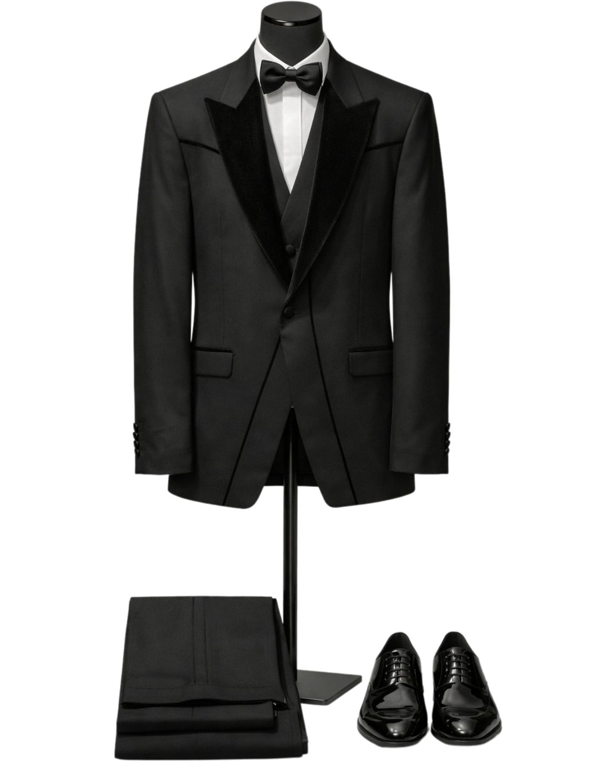 Edgers Men’s Three-piece Suit + Bow tie.(FFF)