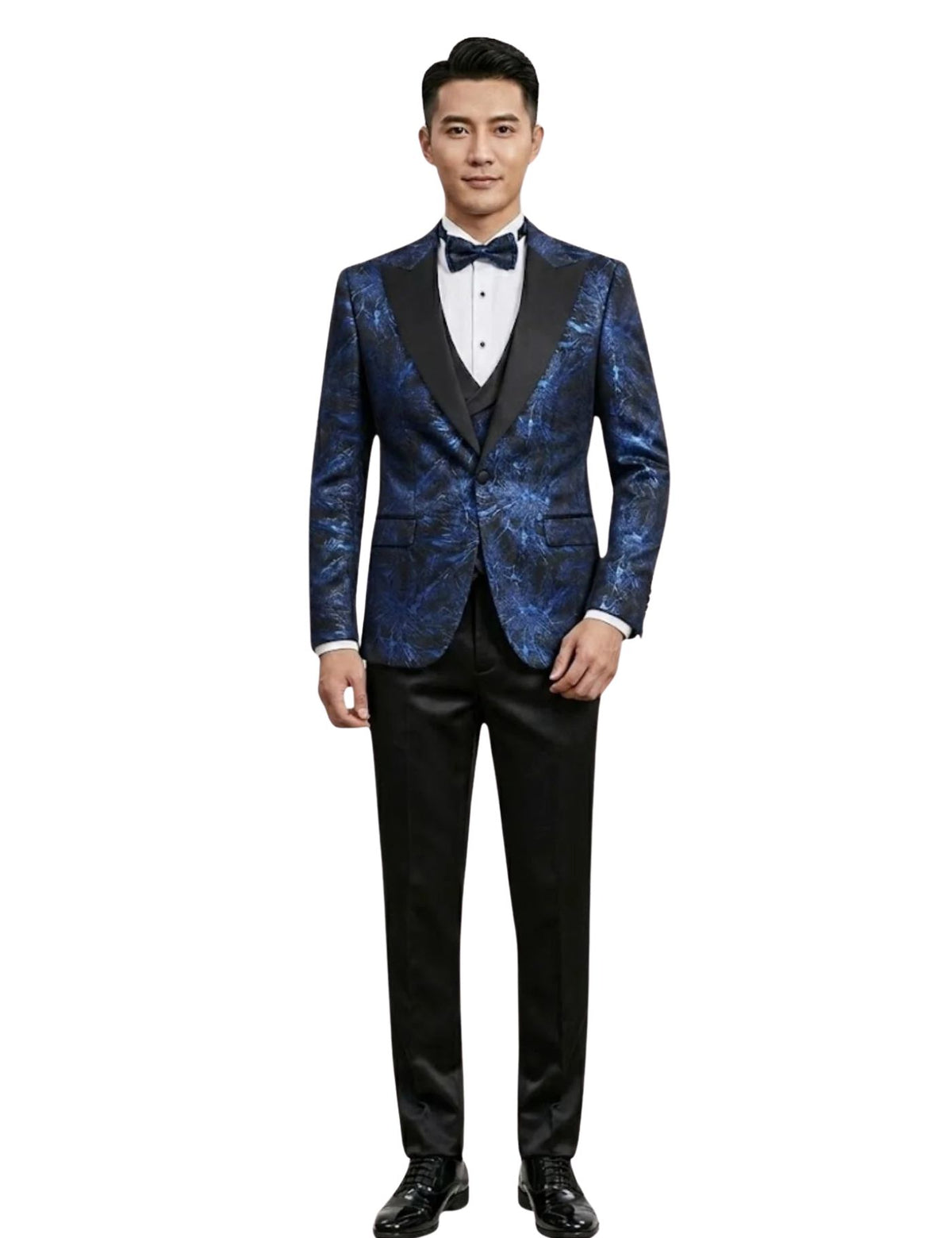 Edgers Men’s Three-piece Suit + Bow tie.(FFF)
