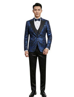 Edgers Men’s Three-piece Suit + Bow tie.(FFF)