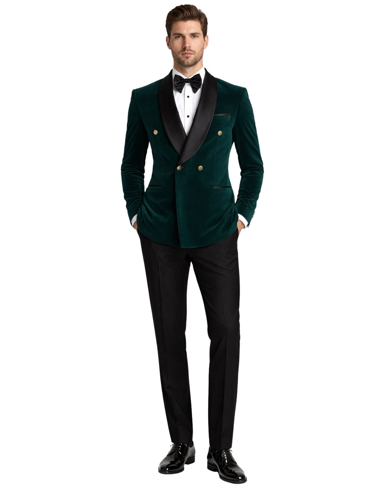 Edgers Mens's Double Breasted Two-Piece Suit