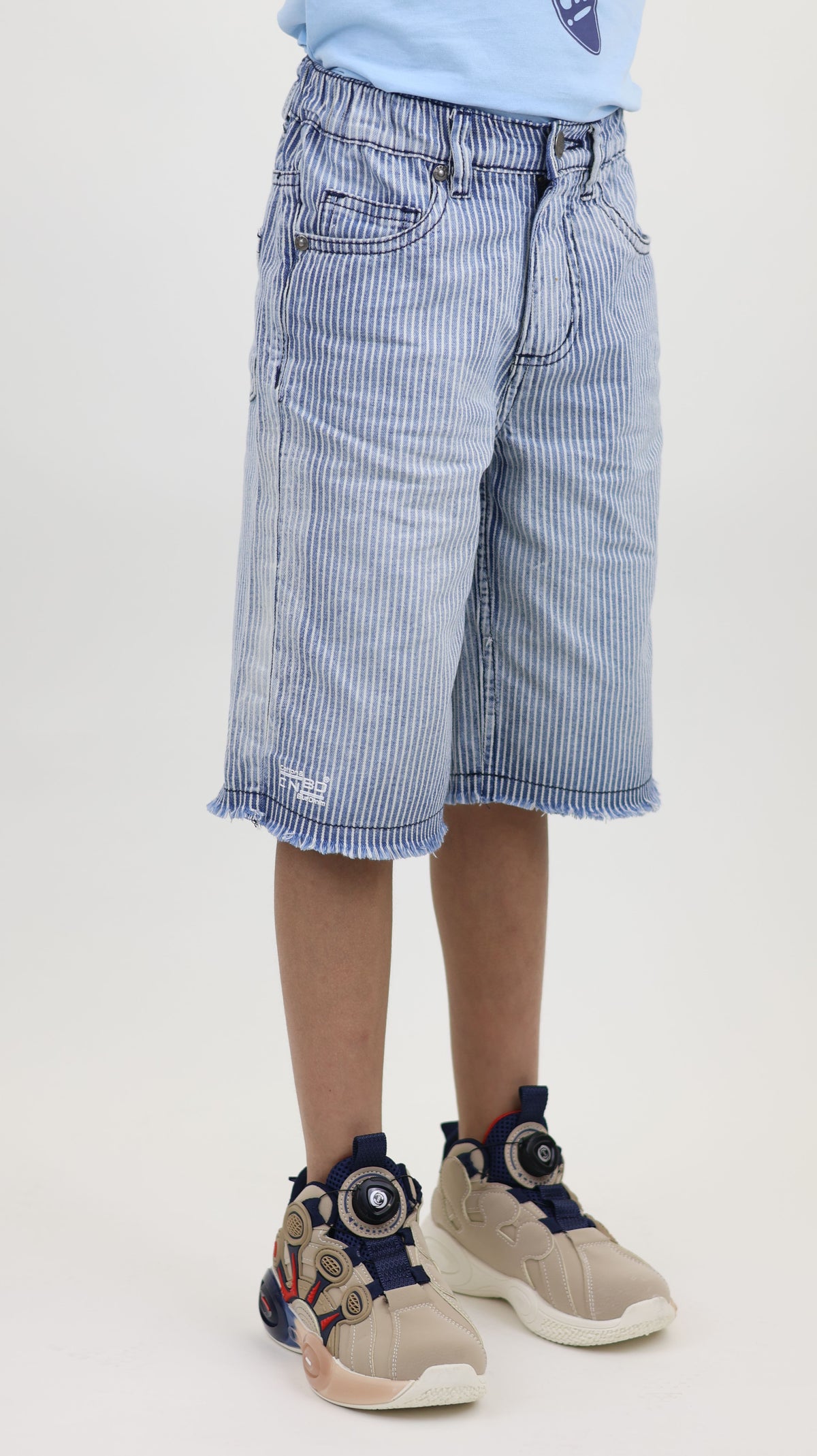 Stripe Denim Short 100 Cotton
