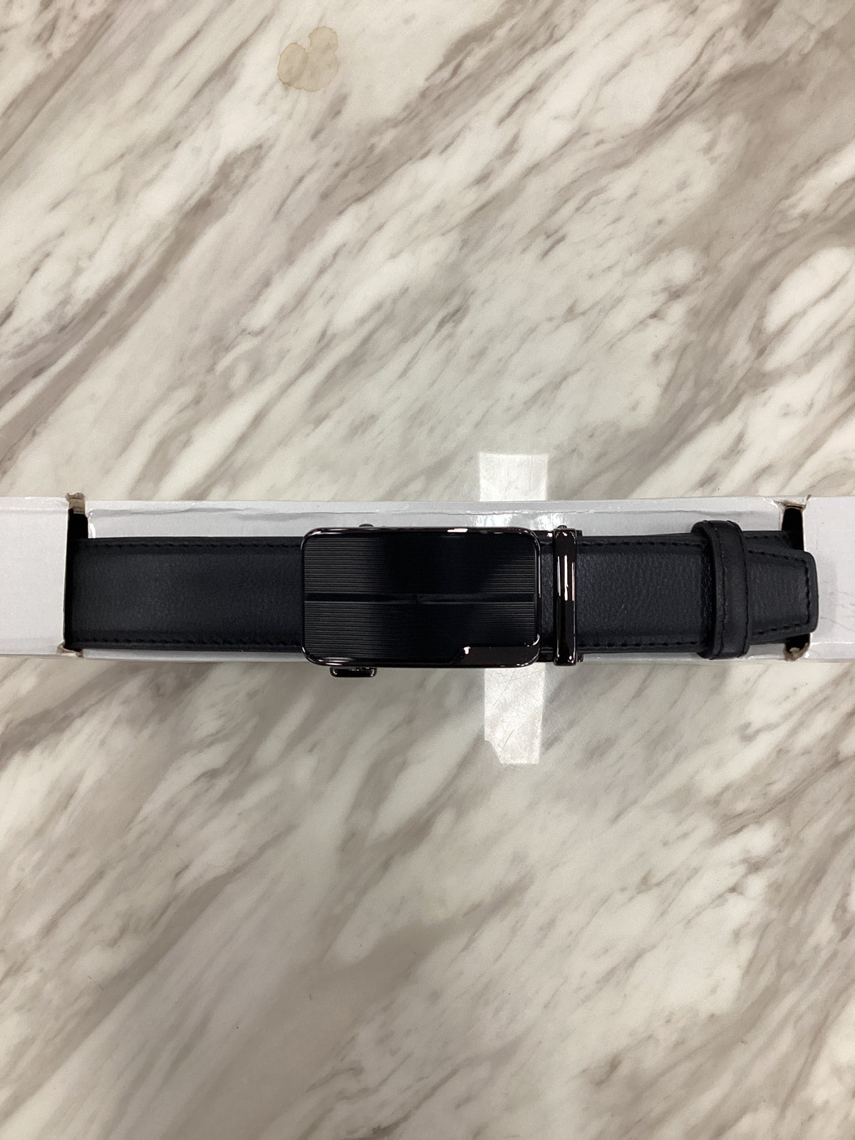 Men’s Ratchet Leather Belt – Automatic Buckle