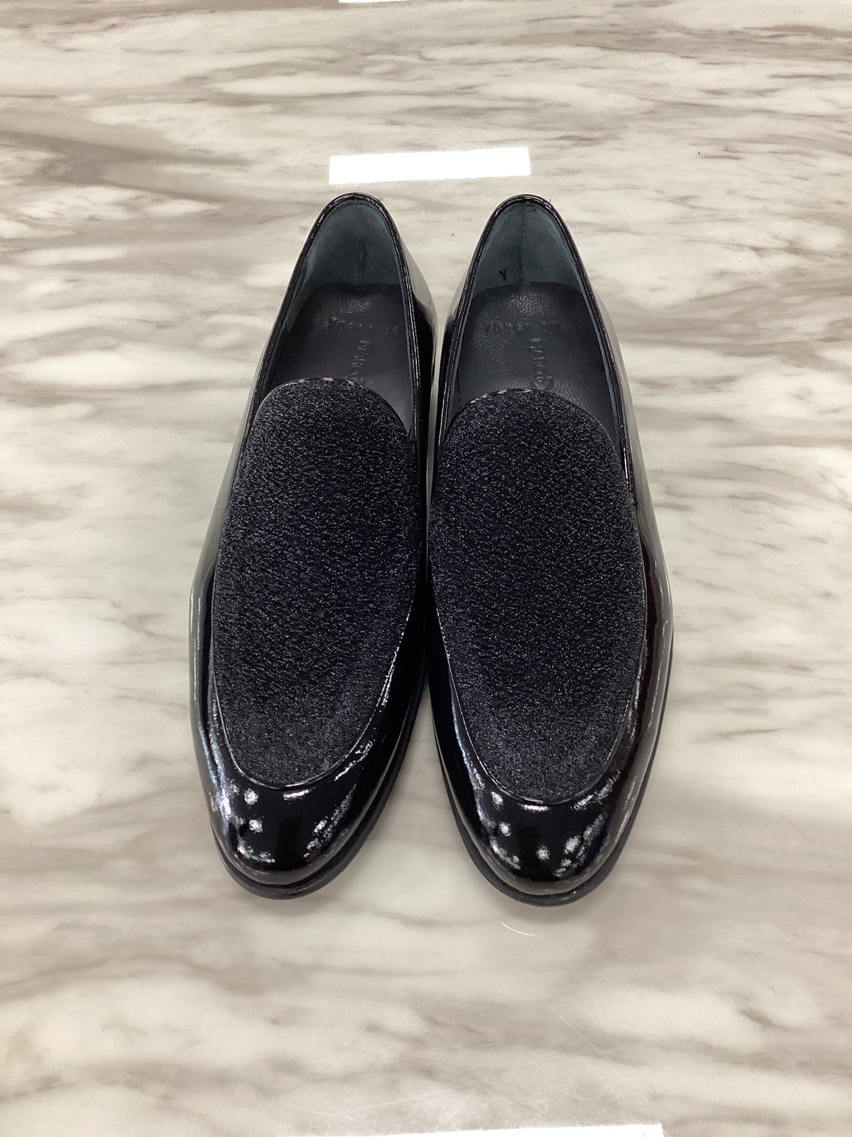 Marco Divaio Men’s Black Patent & Suede Loafers.(FFF)