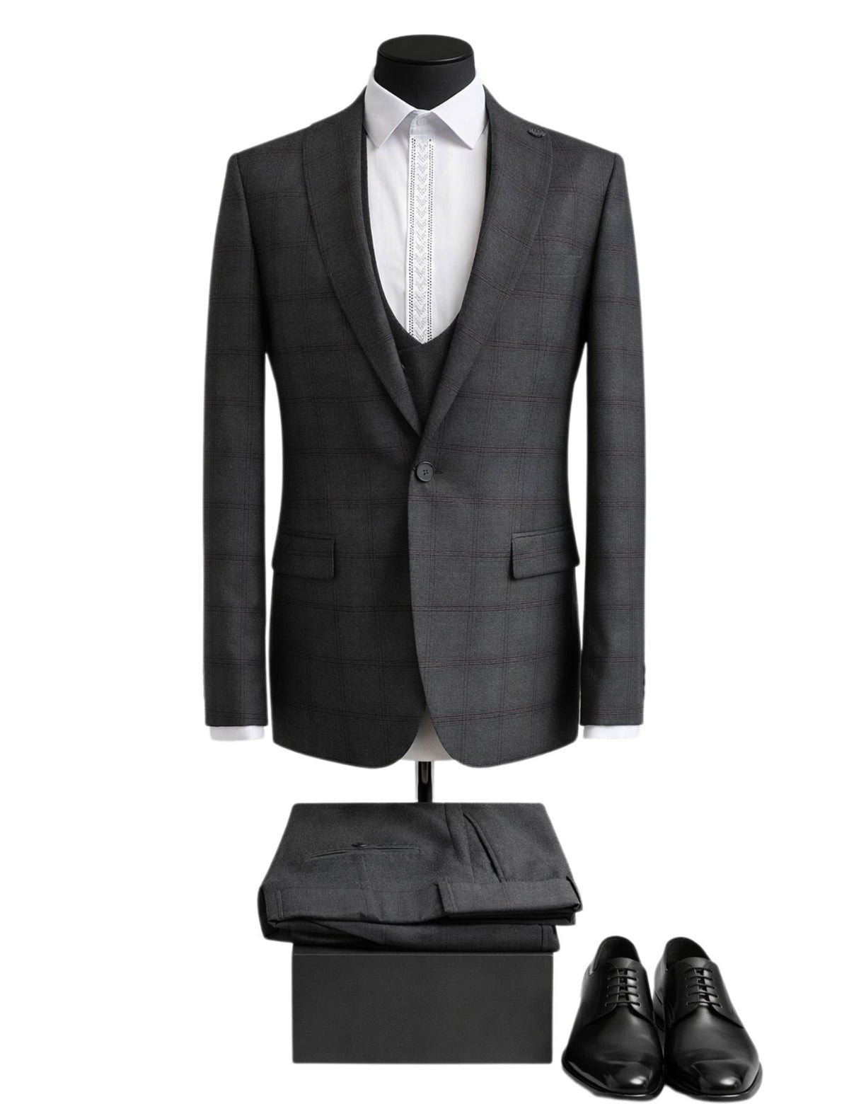 Hermose Men’s Three-Piece Suit + Bow tie.(FFF)