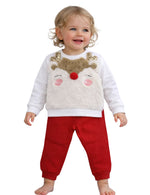 Indigo Girls Christmas Outfit Set – Reindeer Design