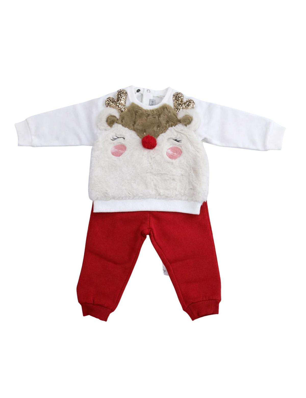 Indigo Girls Christmas Outfit Set – Reindeer Design