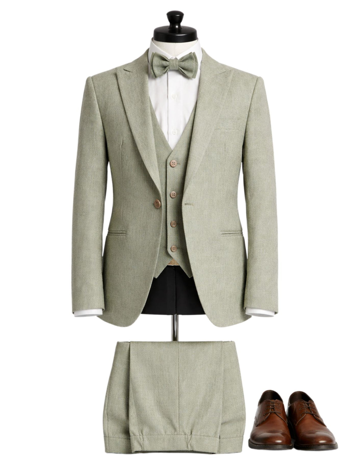 Kids Formal Suit Set – Jacket, Pants, Vest and Bow tie.