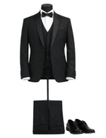 Kids Formal Patterned fabricSuit Set – Jacket, Pants, Vest and Bow tie.