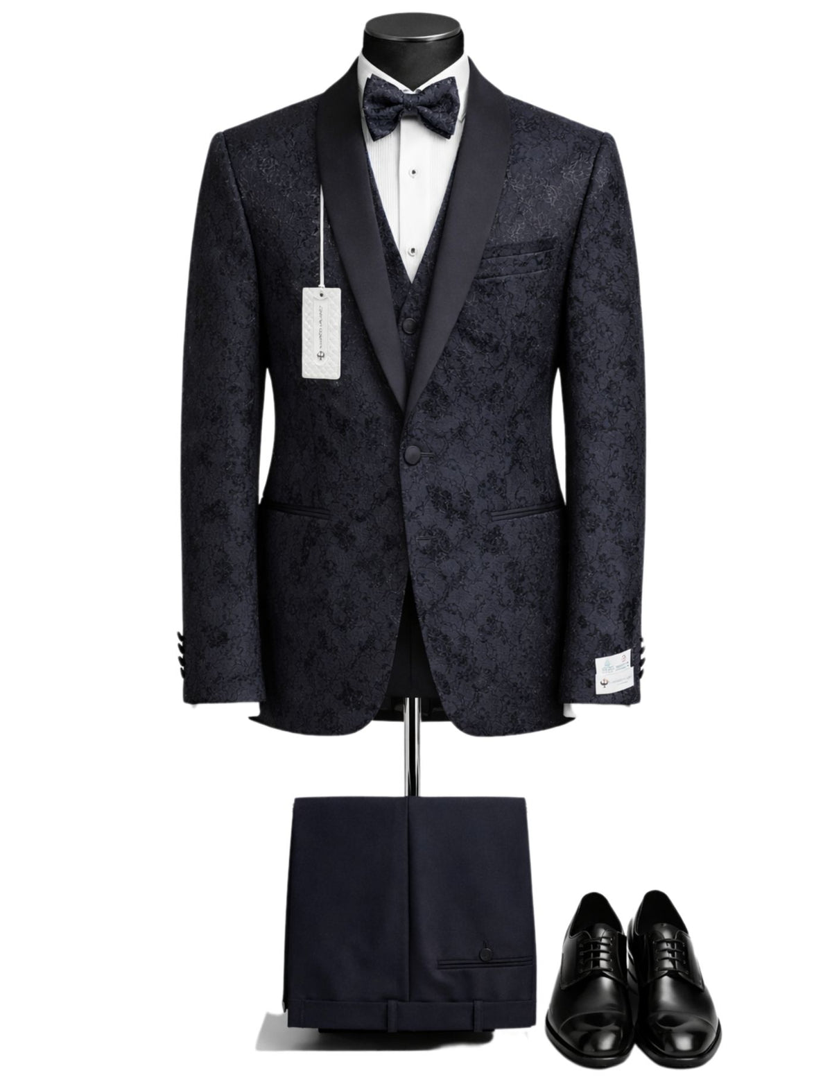 Marco Milano Men’s Three-Piece Suit + Bow tie.(FFF)