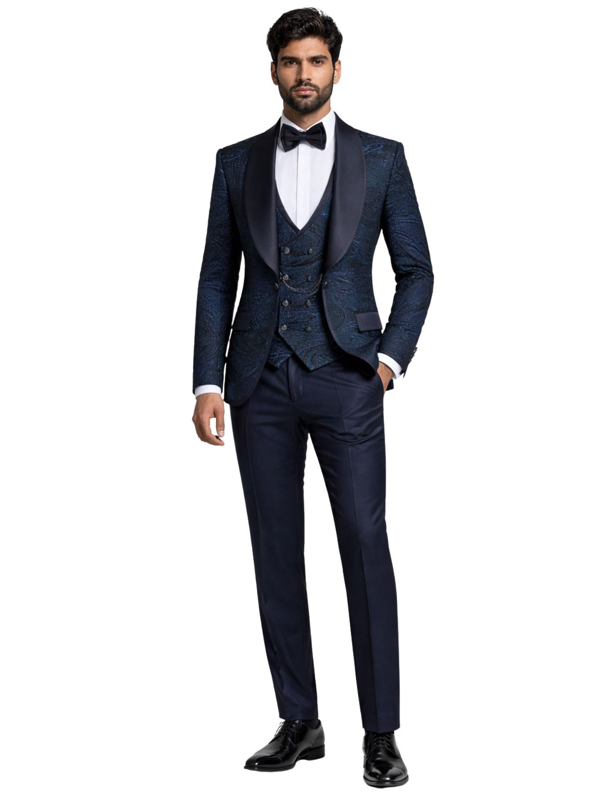 Masculini Men’s Three-Piece Suit + Bow tie
