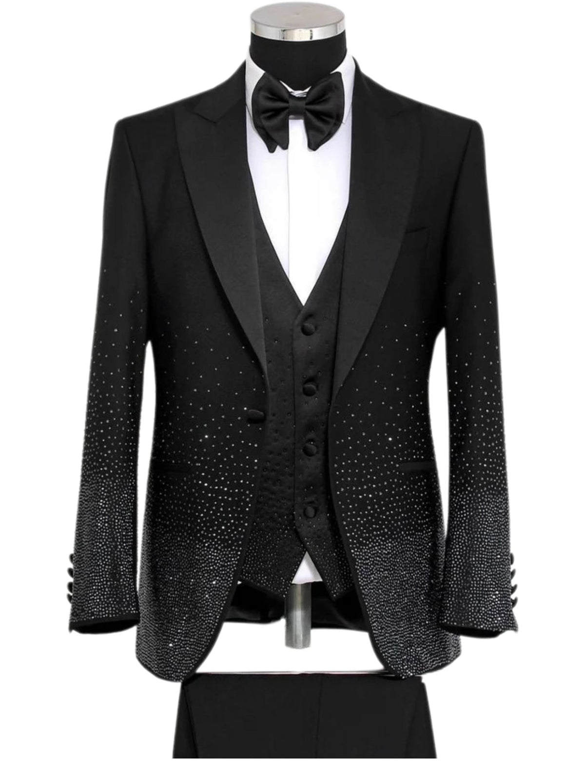 Masculini Men’s Three-Piece Suit + Bow tie