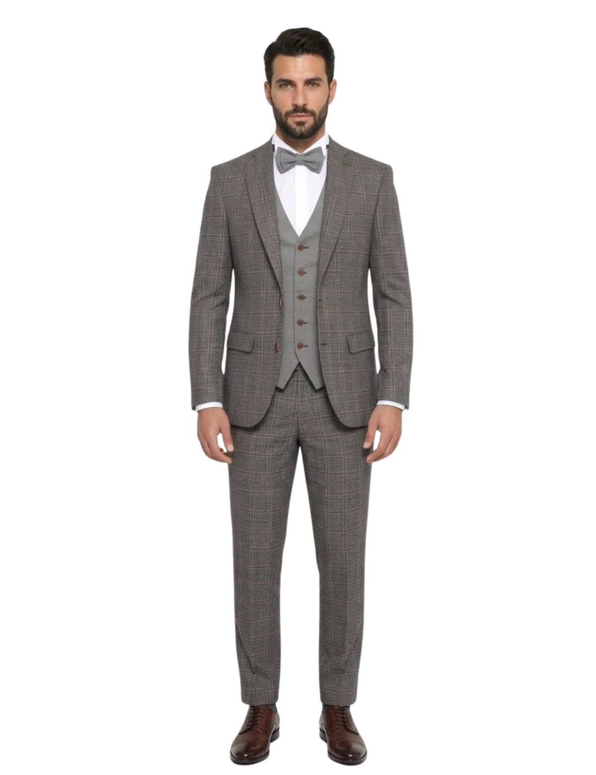 Masculini Men’s Three-Piece Suit + Bow tie