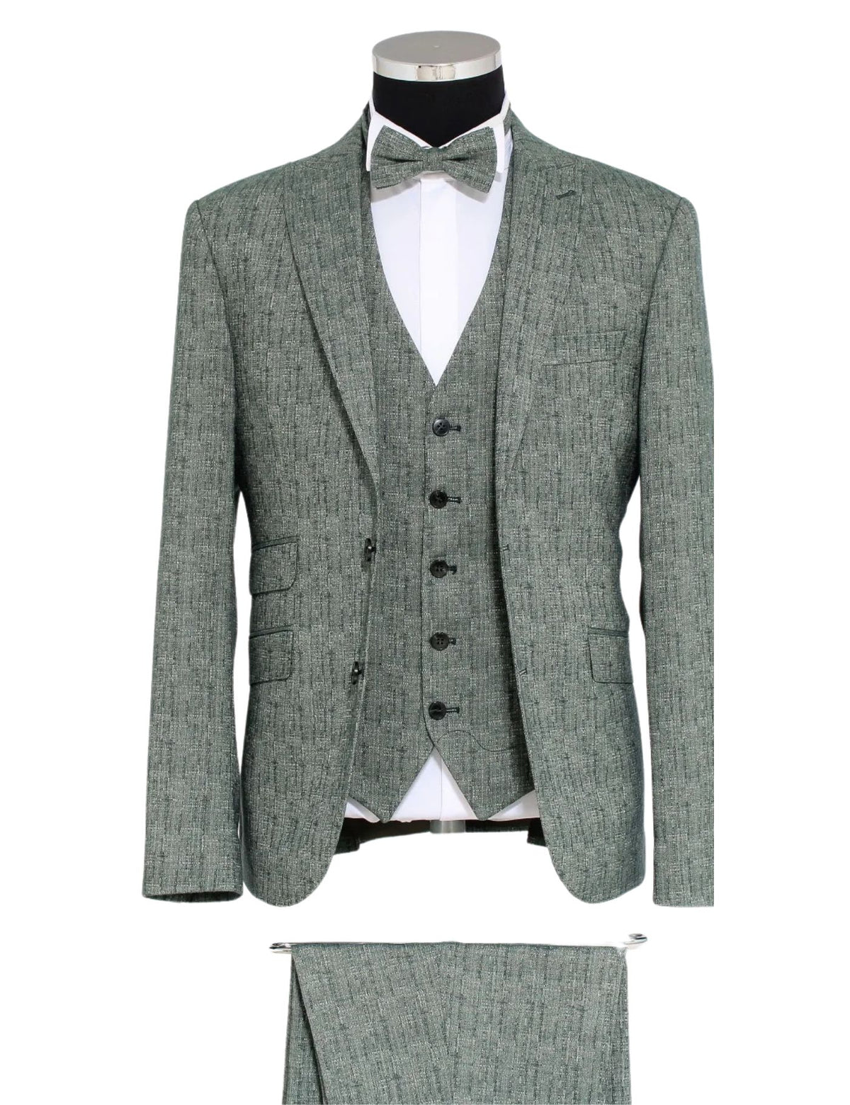 Masculini Men’s Three-Piece Suit + Bow tie