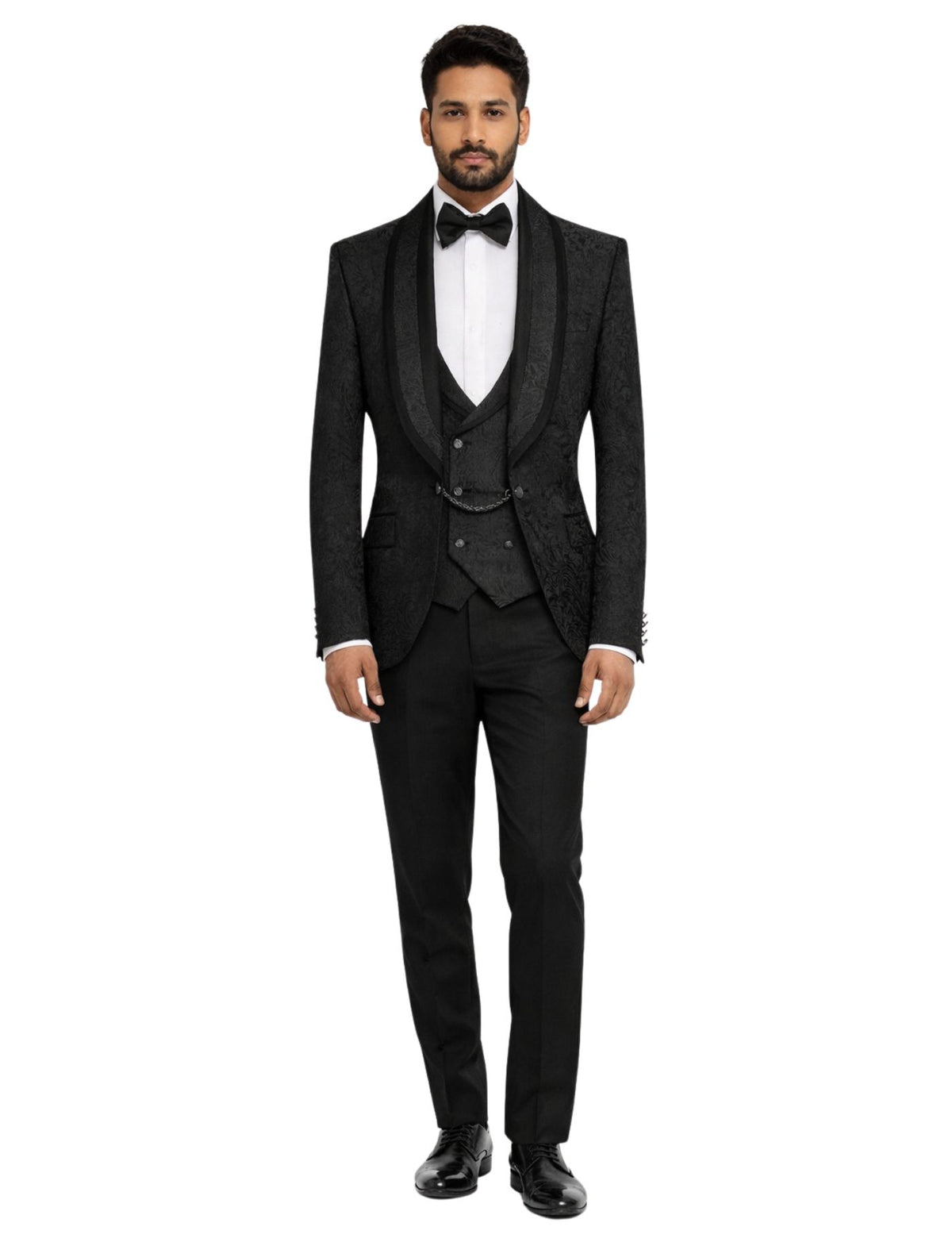 Masculini Men’s Three-Piece Suit + Bow tie.(FFF)