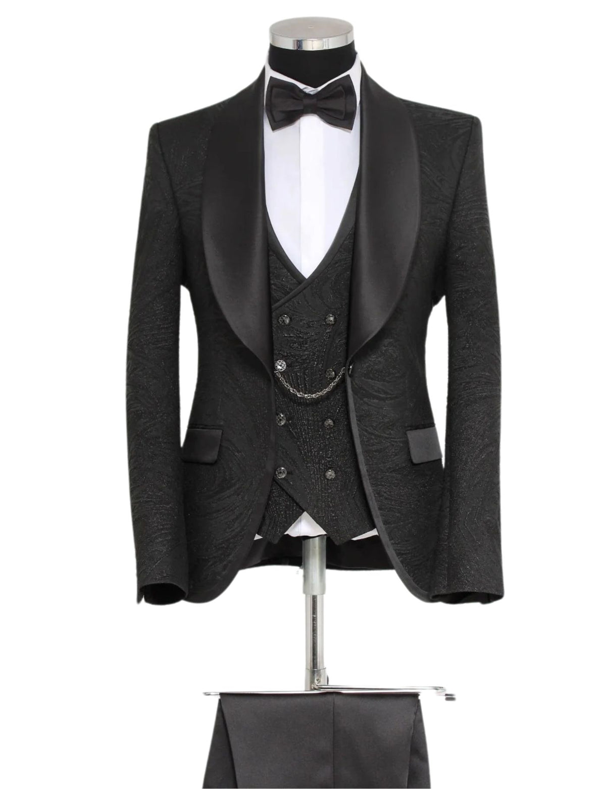 Masculini Men’s Three-Piece Suit + Bow tie