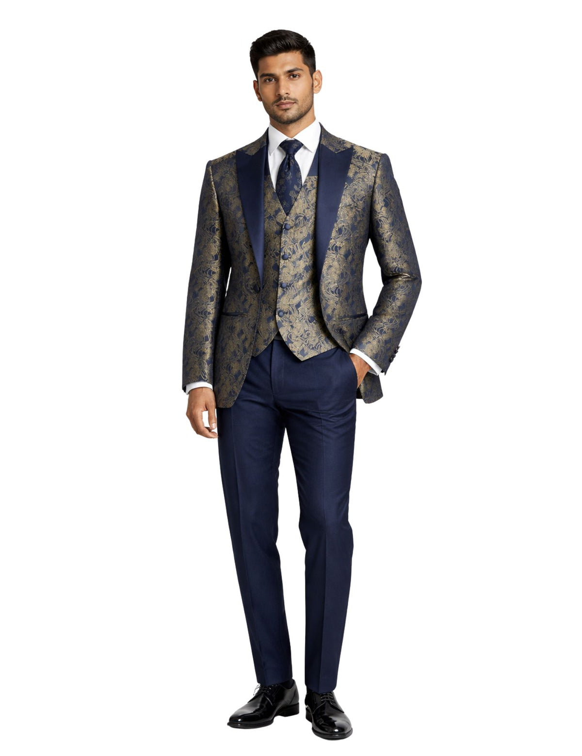Masculini Men’s Three-Piece Suit + Bow tie.(FFF)