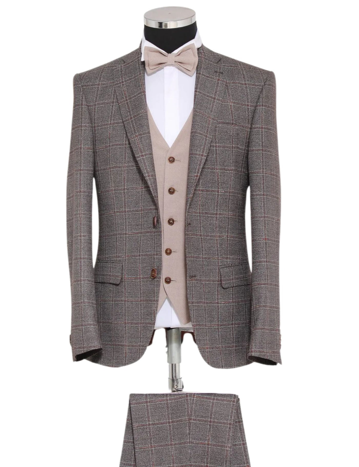 Masculini Men’s Three-Piece Suit + Bow tie