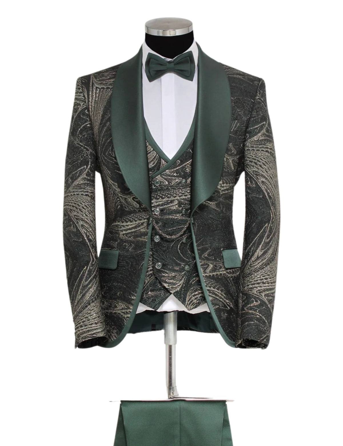 Masculini Men’s Three-Piece Suit + Bow tie