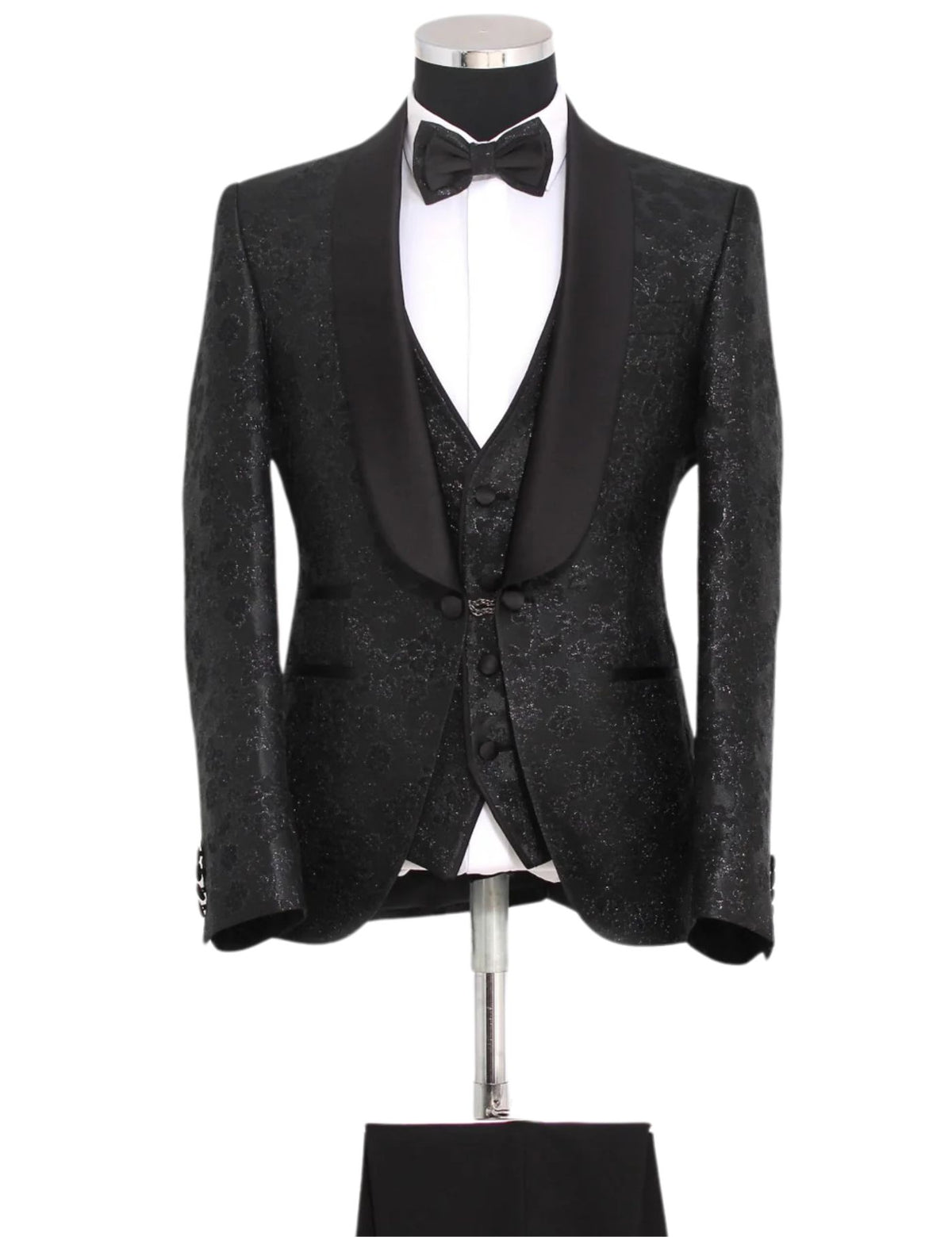 Masculini Men’s Three-Piece Suit + Bow tie.(FFF)