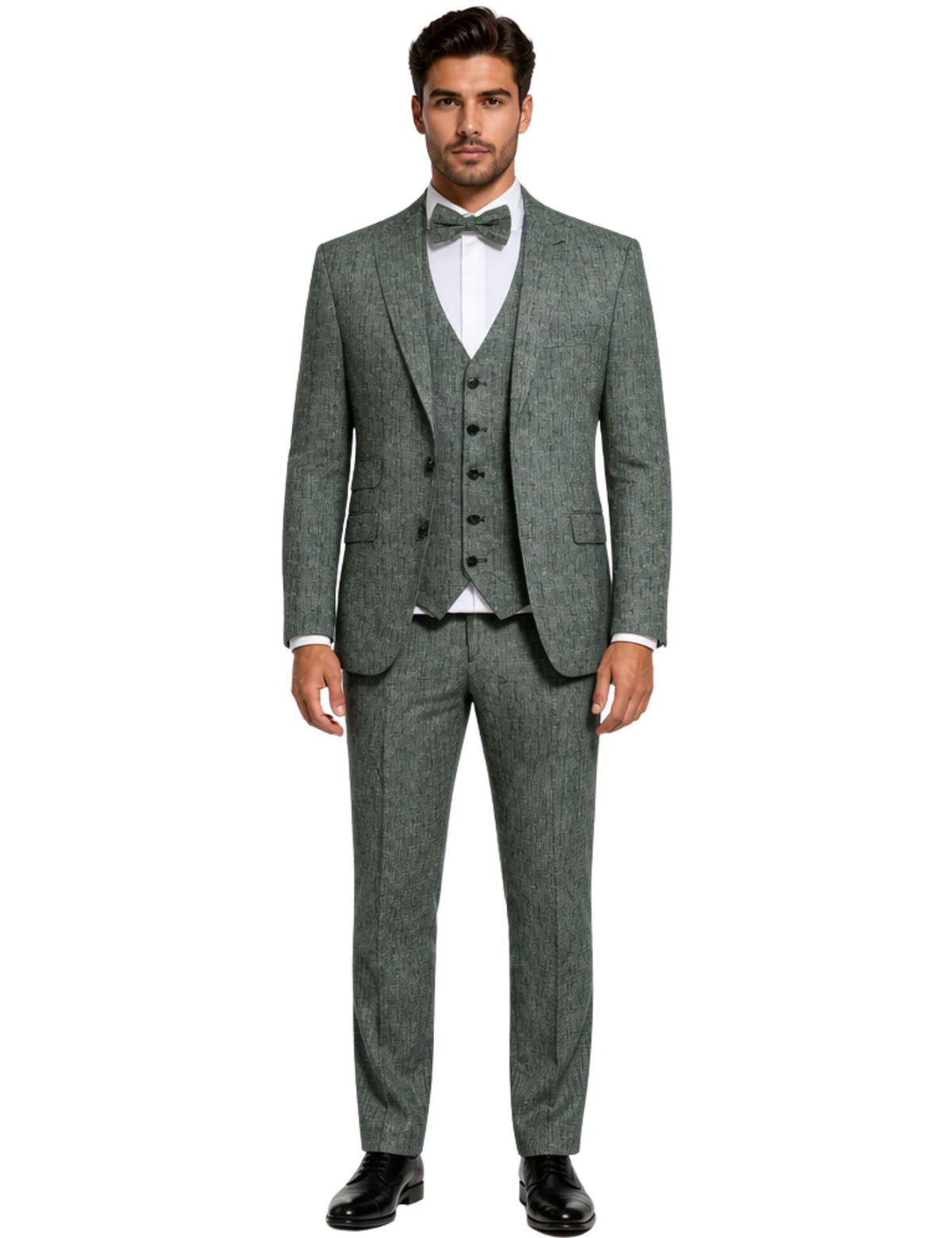 Masculini Men’s Three-Piece Suit + Bow tie
