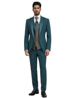 Masculini Men’s Three-Piece Suit + Tie.(FFF)
