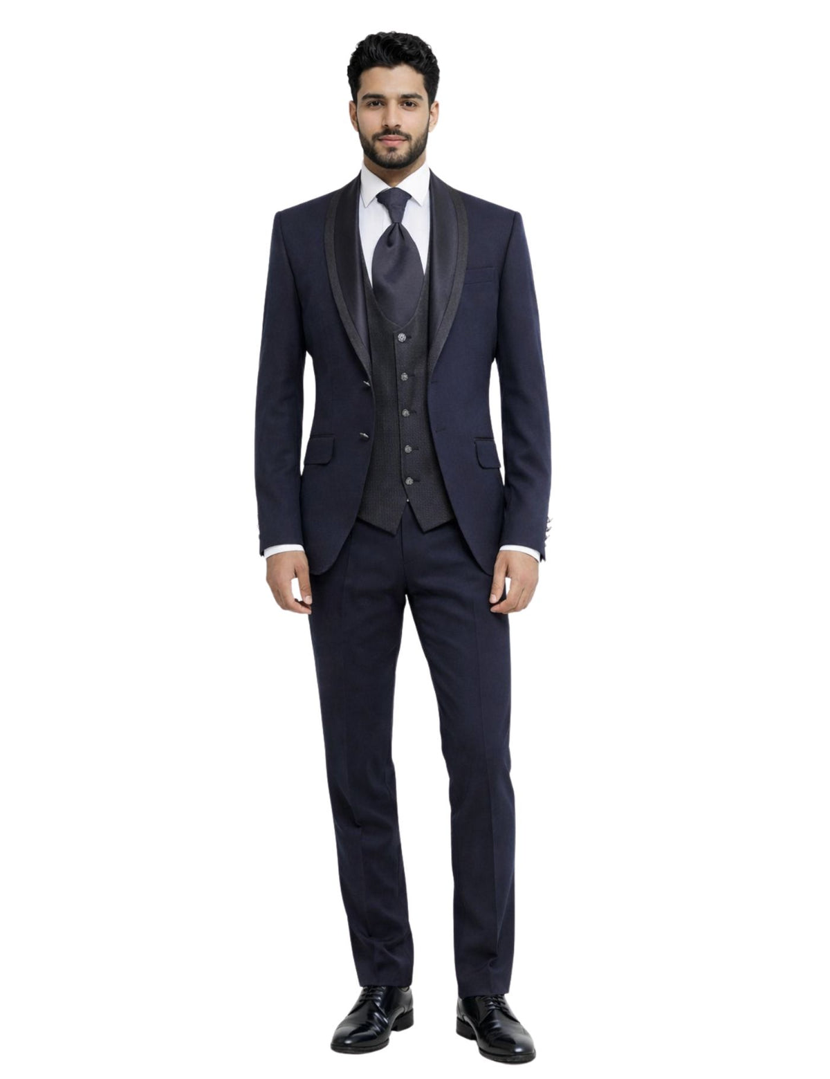 Masculini Men’s Three-Piece Suit + Tie.(FFF)