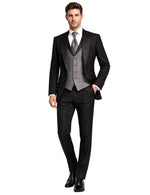 Masculini Men’s Three-Piece Suit + Tie.(FFF)