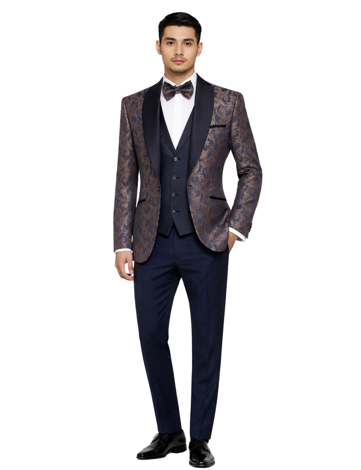 Masculini Men’s Three-Piece Suit + Bow tie