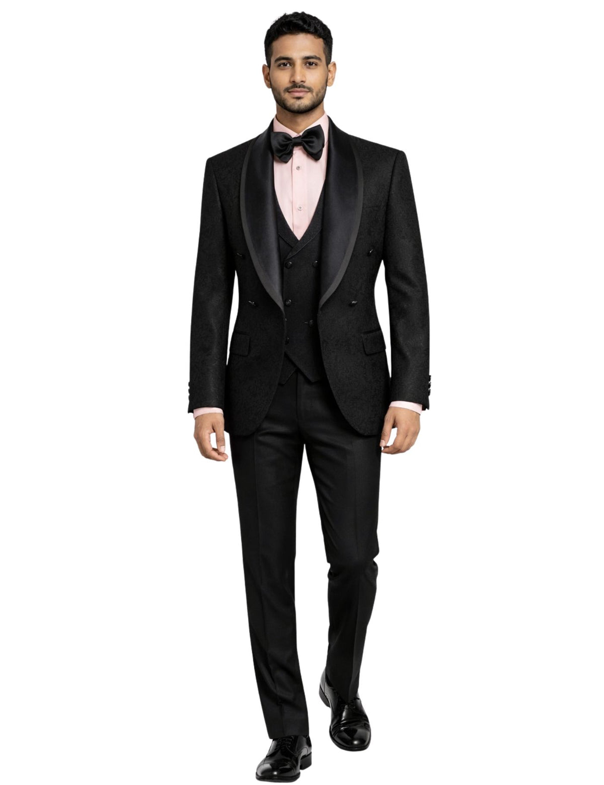 Musculini Men’s Three-Piece Suit + Bow tie