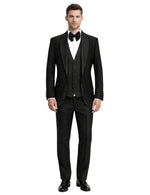 Musculini Men’s Three-Piece Suit+ Bow tie