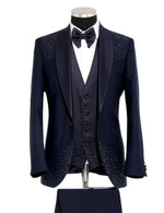 Musculini Men’s Three-Piece Suit+ Bow tie