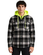 OPEN Shirt with Attached Hood (Layer Look).(FFF)