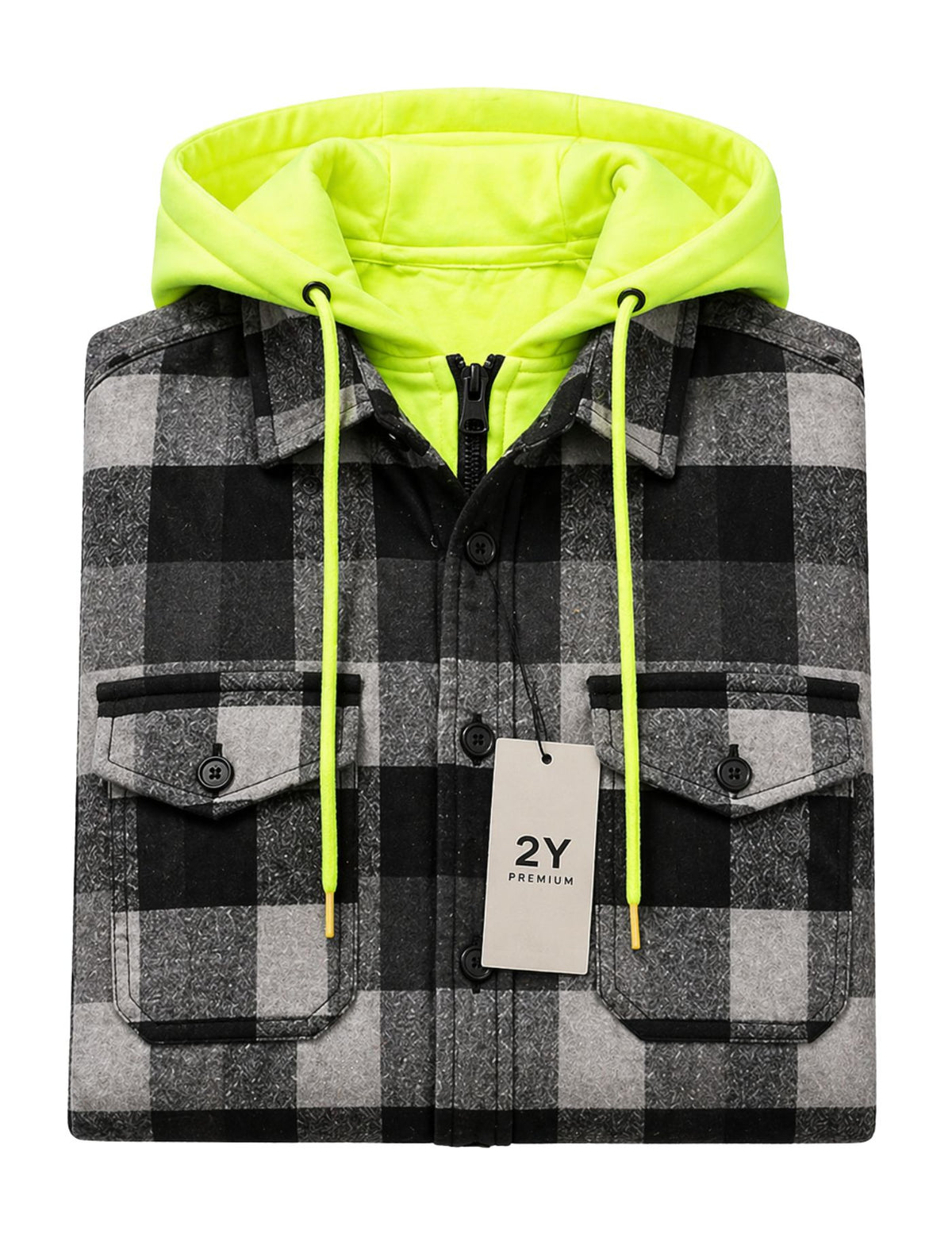 OPEN Shirt with Attached Hood (Layer Look).(FFF)