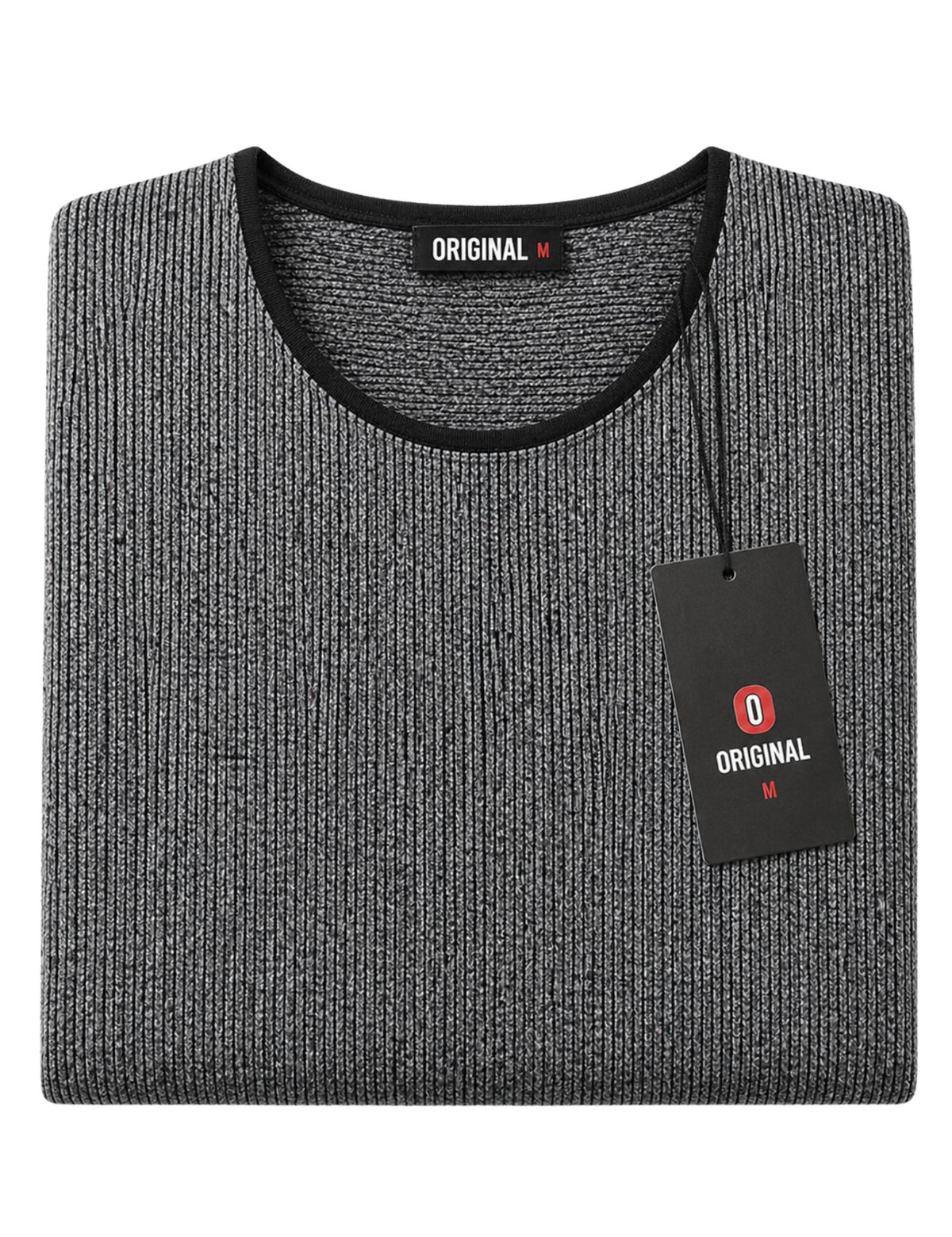 Original Men’s Textured Knit Long Sleeve Pollover.(FFF)