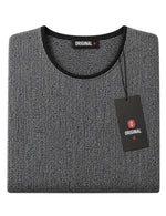 Original Men’s Textured Knit Long Sleeve Pollover.(FFF)