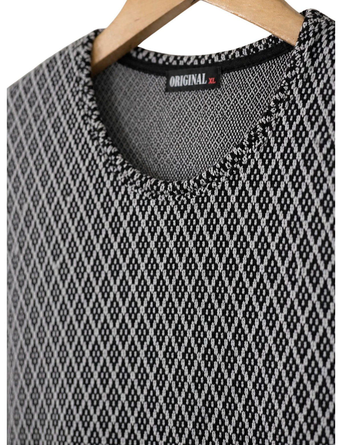 Original Men’s Textured Knit Long Sleeve Pollover.(FFF)