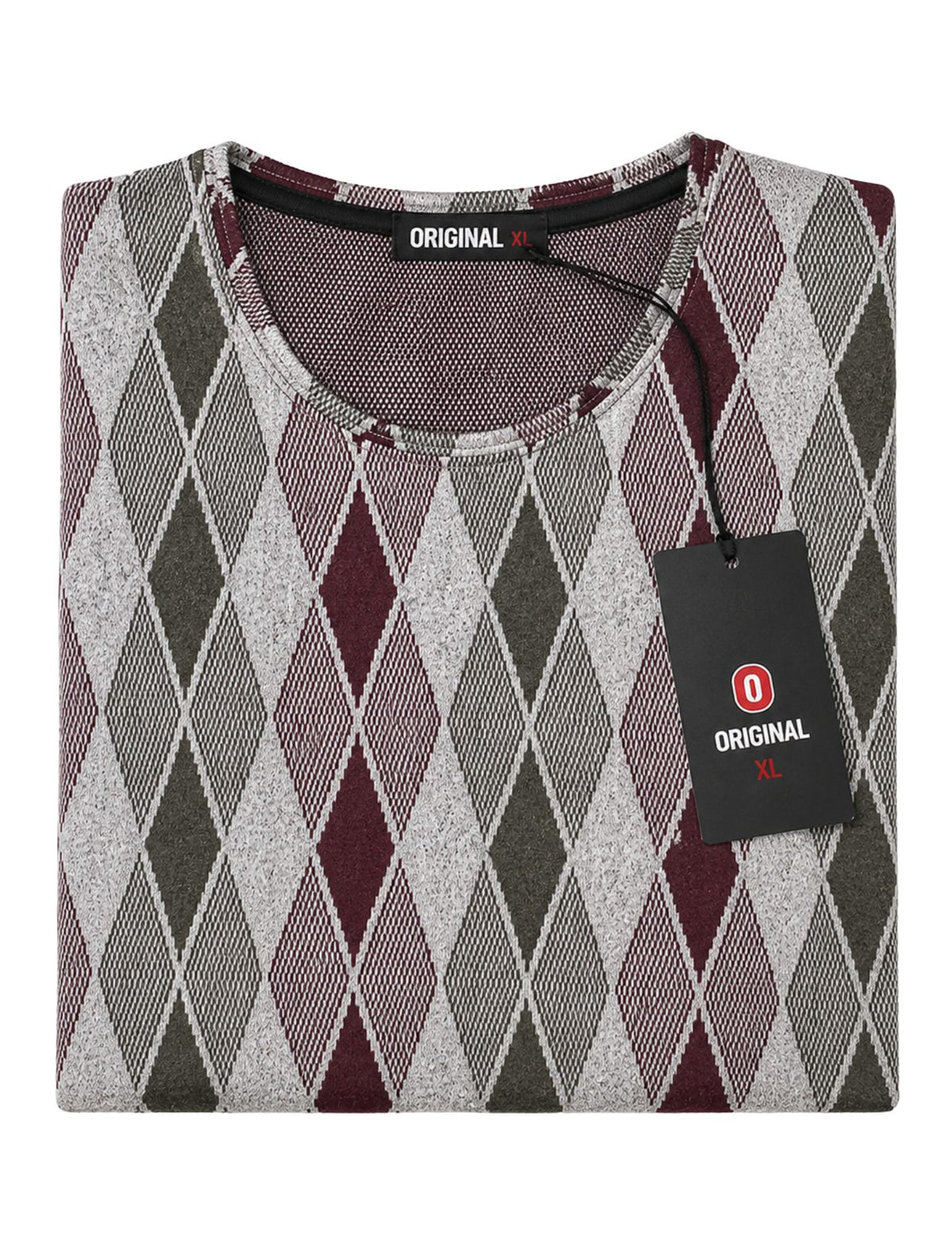Original Men’s Textured Knit Long Sleeve Pollover.(FFF)